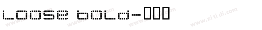 Loose Bold字体转换